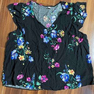 Old navy floral Women’s blouse